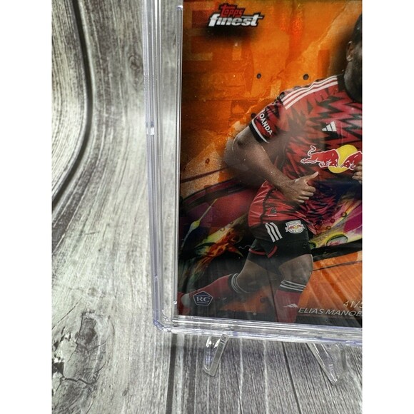 ELIAS MANOEL 2024 TOPPS FINEST MLS ROOKIE ORANGE REFRACTOR RC /50 Cgc Gem 10 - Picture 8 of 11